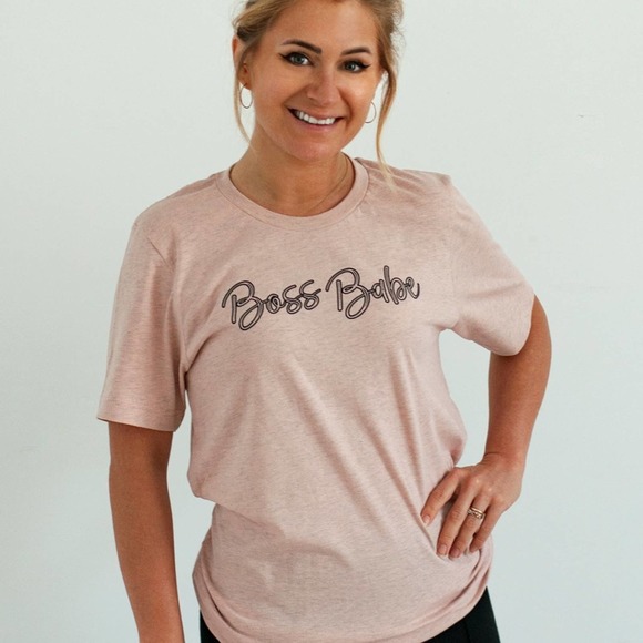 Peach Boss Babe T-Shirt - S - Picture 2 of 3